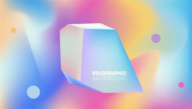 Fondo holográfico abstracto