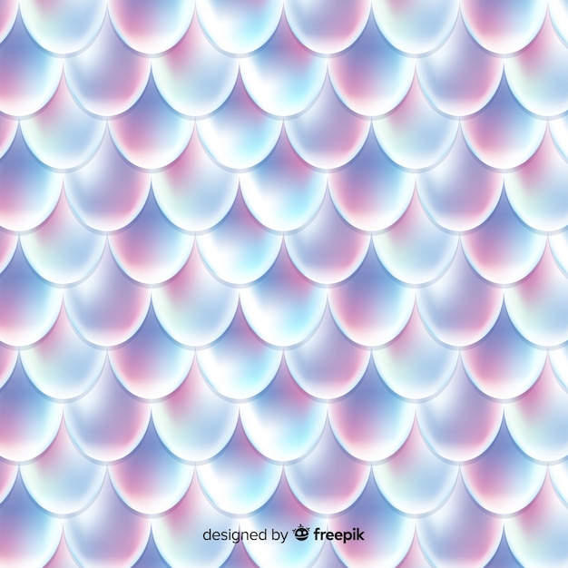 Fondo holográfico cola de sirena