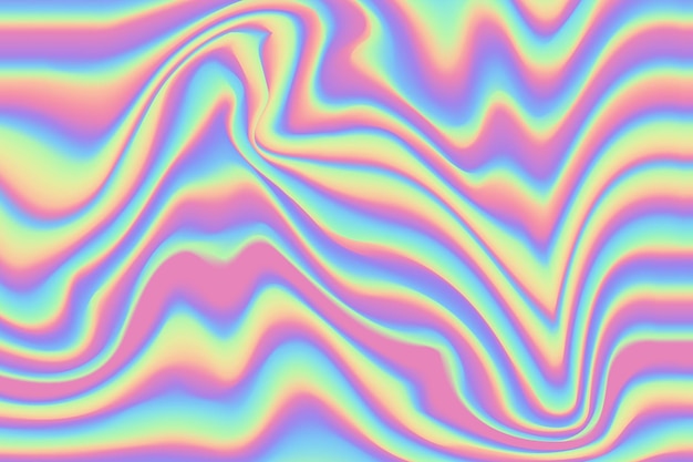 Fondo holográfico fluido abstracto de ensueño
