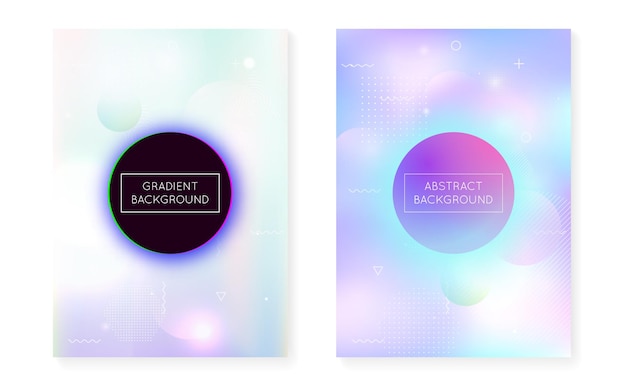 Fondo holográfico con formas líquidas Grado dinámico de Bauhaus