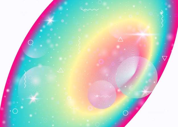 Fondo holográfico con gradientes de arco iris vibrantes Dynamic f