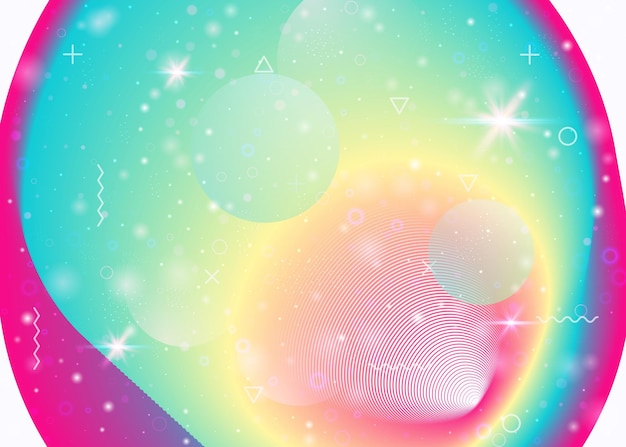 Fondo holográfico con gradientes de arco iris vibrantes f dinámico