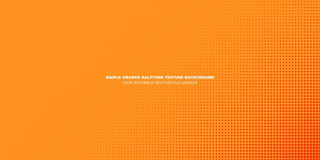 Fondo horizontal abstracto naranja simple con una delicada textura vectorial de medio tono