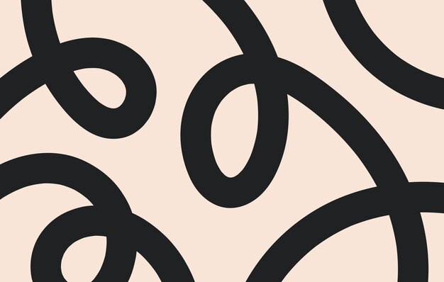 Fondo horizontal abstracto con ondas lineales dinámicas Ilustración vectorial de moda en estilo retro