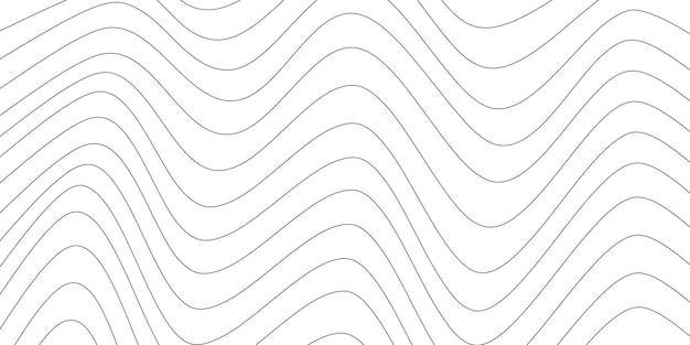 Fondo horizontal abstracto con ondas lineales dinámicas Ilustración vectorial de moda