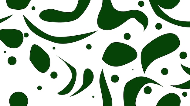 Fondo horizontal abstracto con ondas verdes y beige entrelazadas Formas orgánicas fluyen sin problemas