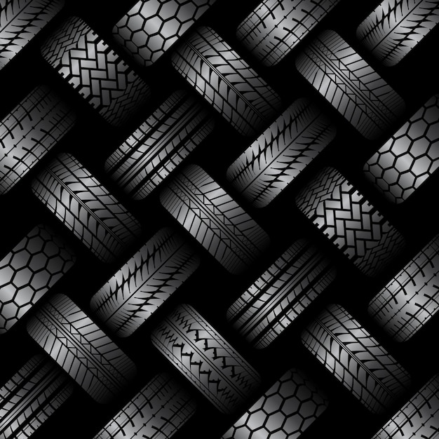 Fondo de huellas de neumáticos de coches
