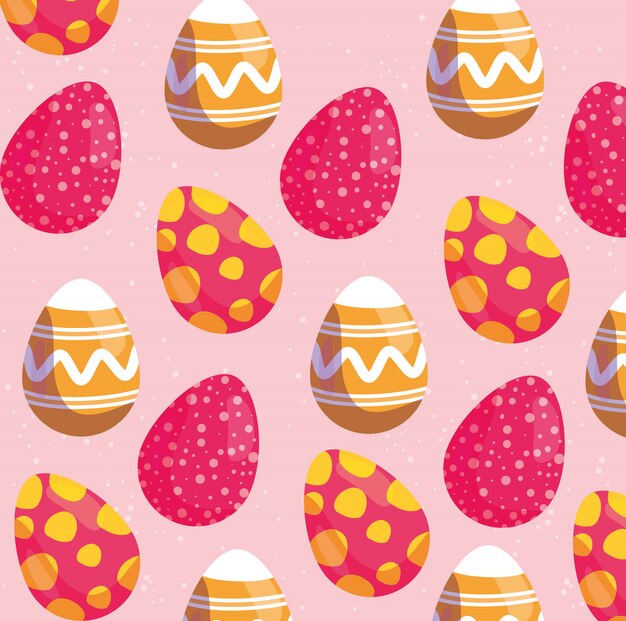 Fondo de huevos decorados