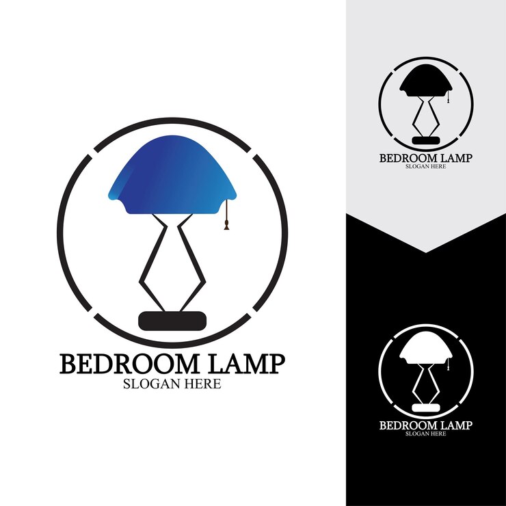 Vector fondo de icono de vector de lámpara de dormitorio