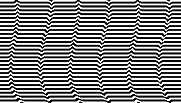 Fondo de ilusión óptica en blanco y negro