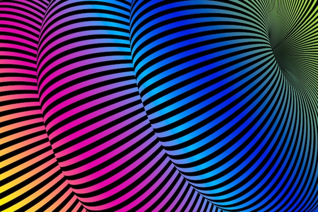 Fondo de ilusión óptica plana