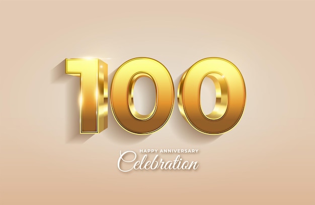 fondo de ilustración de 100 aniversario