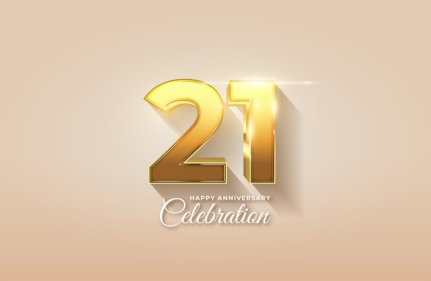 fondo de ilustración de 21 aniversario