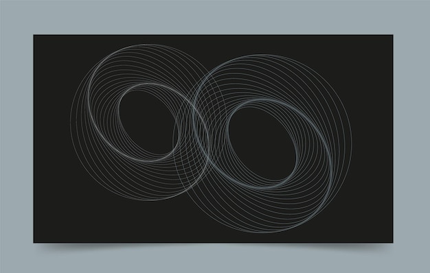 Fondo de ilustración abstracta negra minimalista