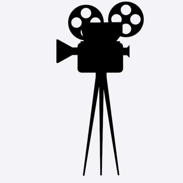 fondo de ilustración de cámara de video de la vieja escuela