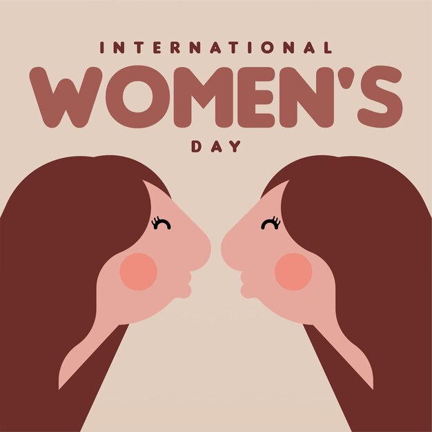 El fondo de la ilustración del feliz día de la mujer