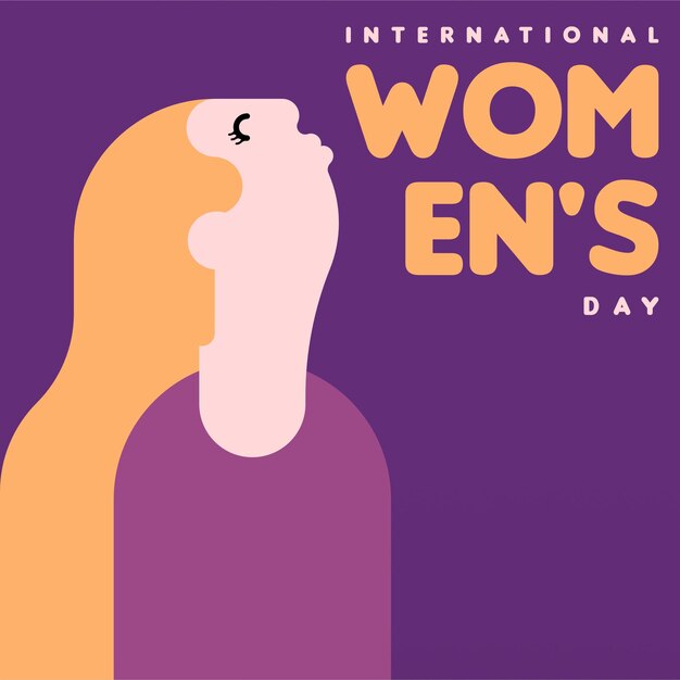 El fondo de la ilustración del feliz día de la mujer