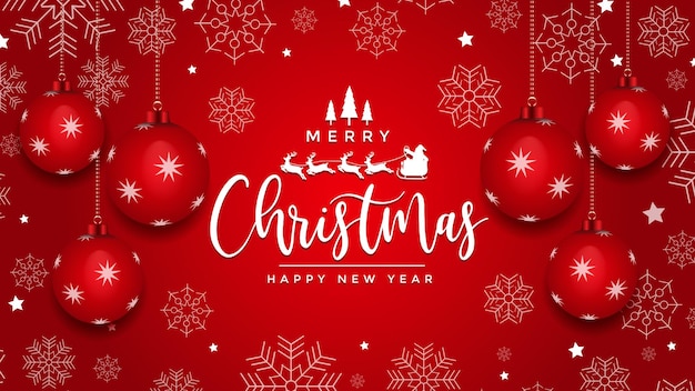 Fondo de ilustración de feliz Navidad