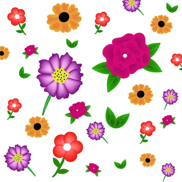 Fondo de ilustración de flores