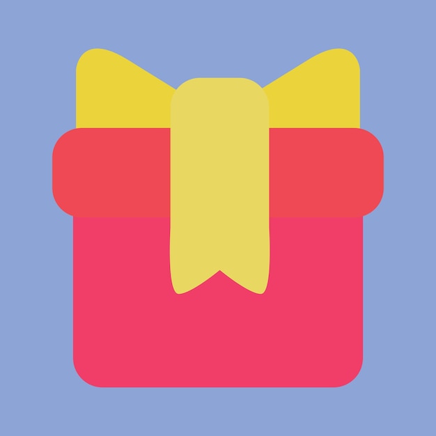 Vector fondo de ilustración de icono de caja de regalo de navidad