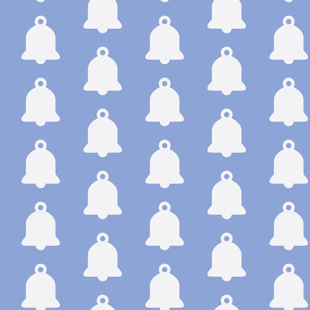 fondo de ilustración de icono de tema de navidad de patrón de silueta blanca
