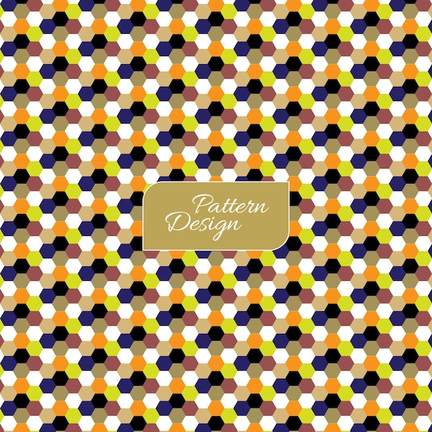 Fondo de la ilustración del patrón hexagonal isométrico