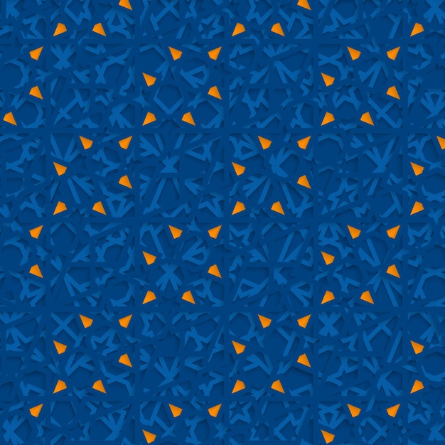 fondo de ilustración de patrón islámico geométrico o diseño de banner