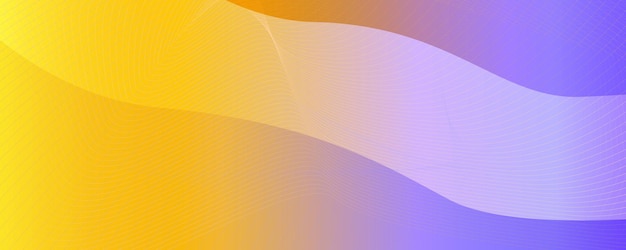 Fondo de ilustración de vector de banner de arte de línea abstracta