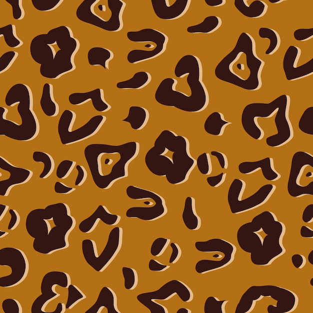 Vector fondo de ilustración de vector de diseño de patrón de leopardo textura natural con estilo de moda fondo de vector abstracto