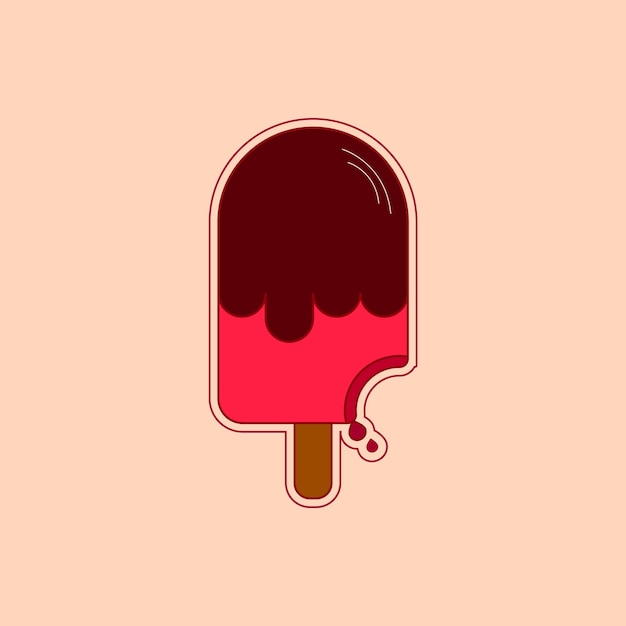 Fondo de ilustración de vector de helado