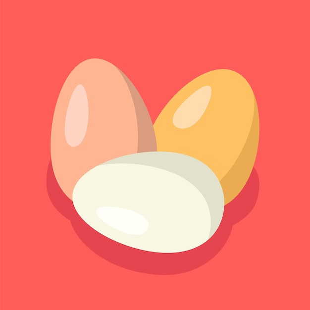 Fondo de ilustración de vector de huevos de oro marrón blanco