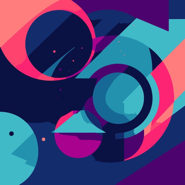 fondo de ilustración vectorial con formas geométricas abstractas