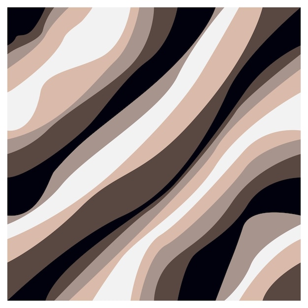 Fondo de ilustración vectorial de garabateo ondulado Impresión de patrones sin costuras geométricos abstractos