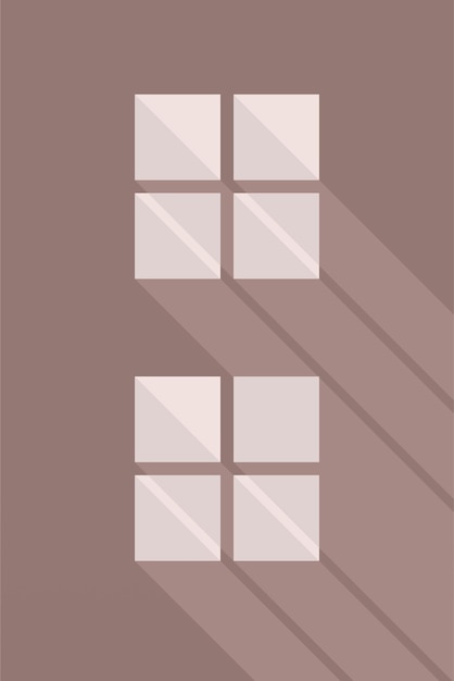 Vector el fondo de la ilustración de la ventana de la casa minimalista moderna