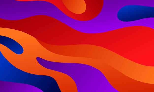 fondo ilustrado con un patrón de ondas líquidas coloridas