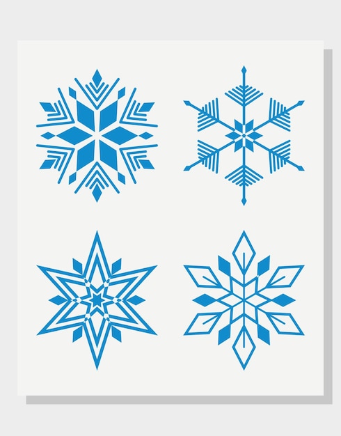El fondo del ilustrador vectorial de la forma del copo de nieve de Navidad