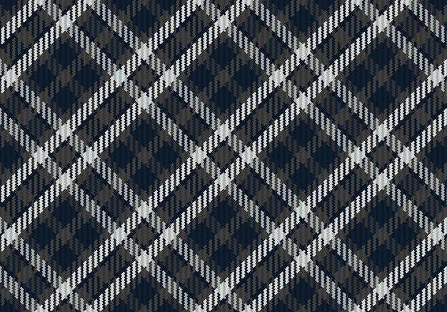 Fondo inconsútil del modelo de la tela escocesa de tartán. Textura de tela. Ilustración vectorial.