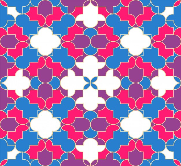 Fondo inconsútil musulmán abstracto del modelo.