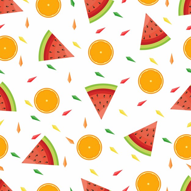 Fondo inconsútil del papel pintado de la fruta fresca tropical del verano del modelo