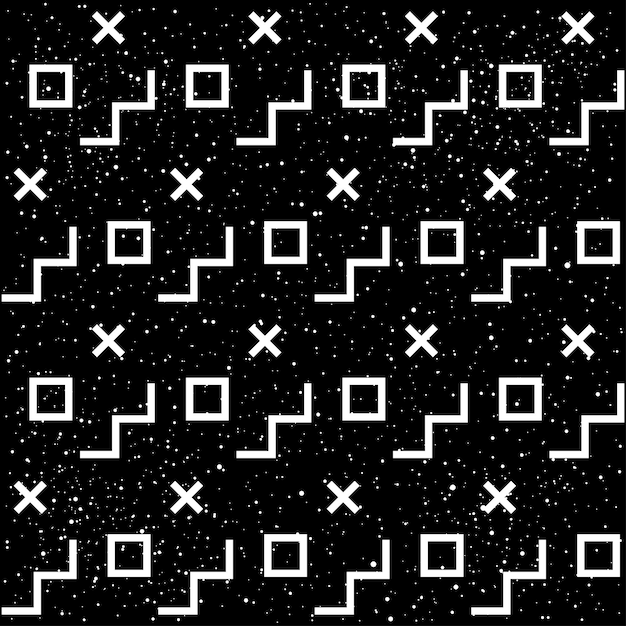 Fondo inconsútil del patten del doodle abstracto. Patten monocromo en blanco y negro para tarjetas de felicitación de diseño, invitaciones a fiestas modernas, menú de vacaciones de halloween, estampado de bolsos, diseño de camisetas, etc.