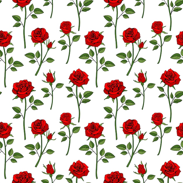 Fondo inconsútil victoriano inglés floral
