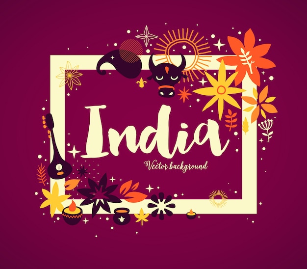 Fondo de la india