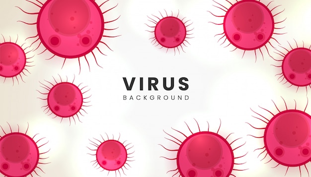 Fondo de infección de virus o gripe de bacterias