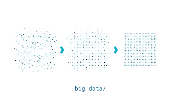 Fondo de información visual de datos grandes fondo de vector de conexión de concepto de red social