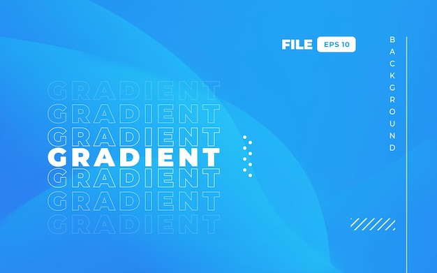 Fondo de interfaz de usuario de ondas de degradado azul