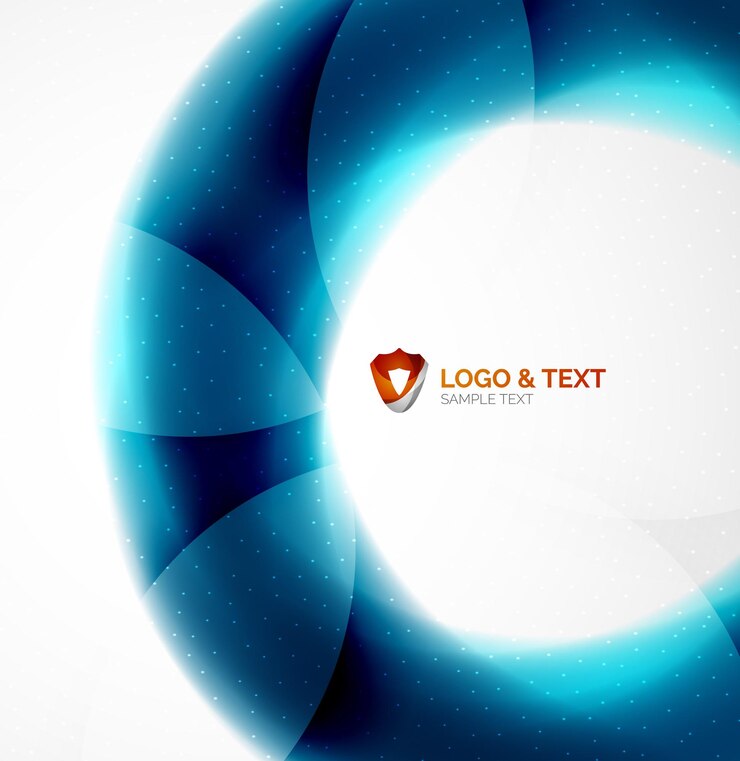 Vector fondo inusual de onda futurista azul