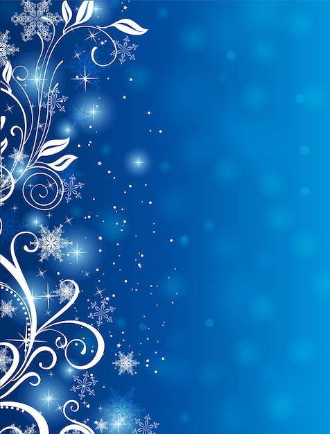 Fondo de invierno abetos azules Nieve