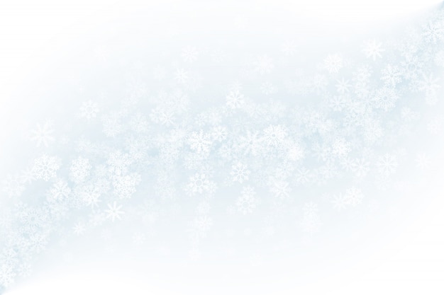 Fondo de invierno claro en blanco