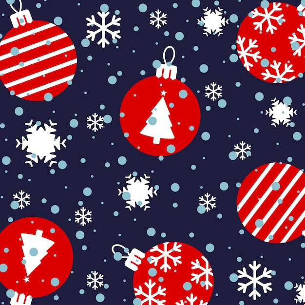 Fondo de invierno sin costuras de Navidad Ilustración vectorial
