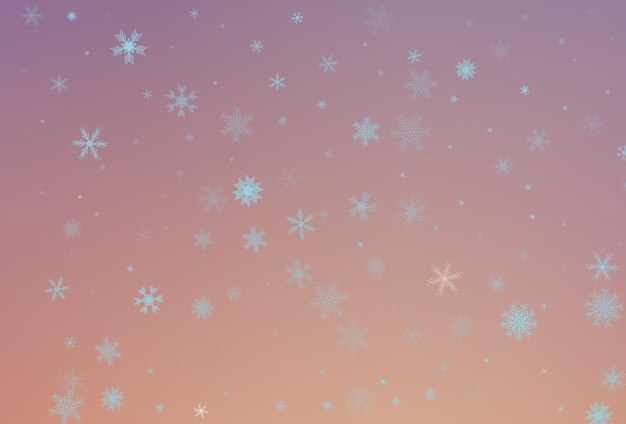 Fondo de invierno con elementos navideños. Fondo de copo de nieve de lujo